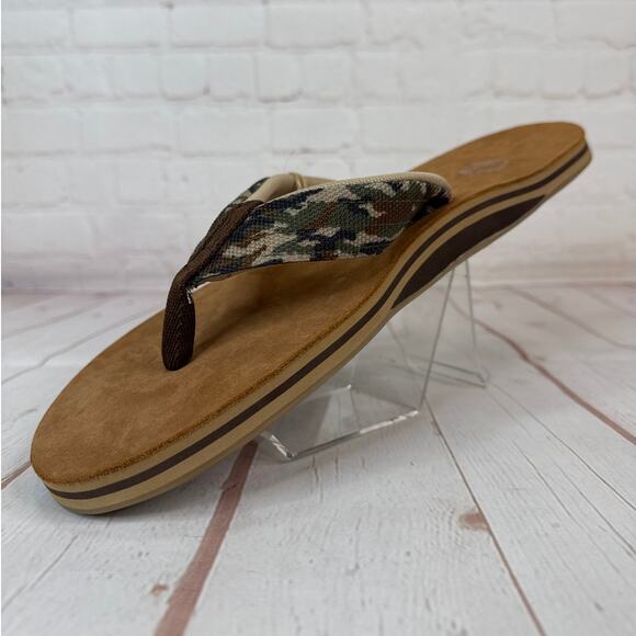 Hari Mari Scouts Woodland Brown Camo Flip Flops Sandals Mens Size 13 main image 10